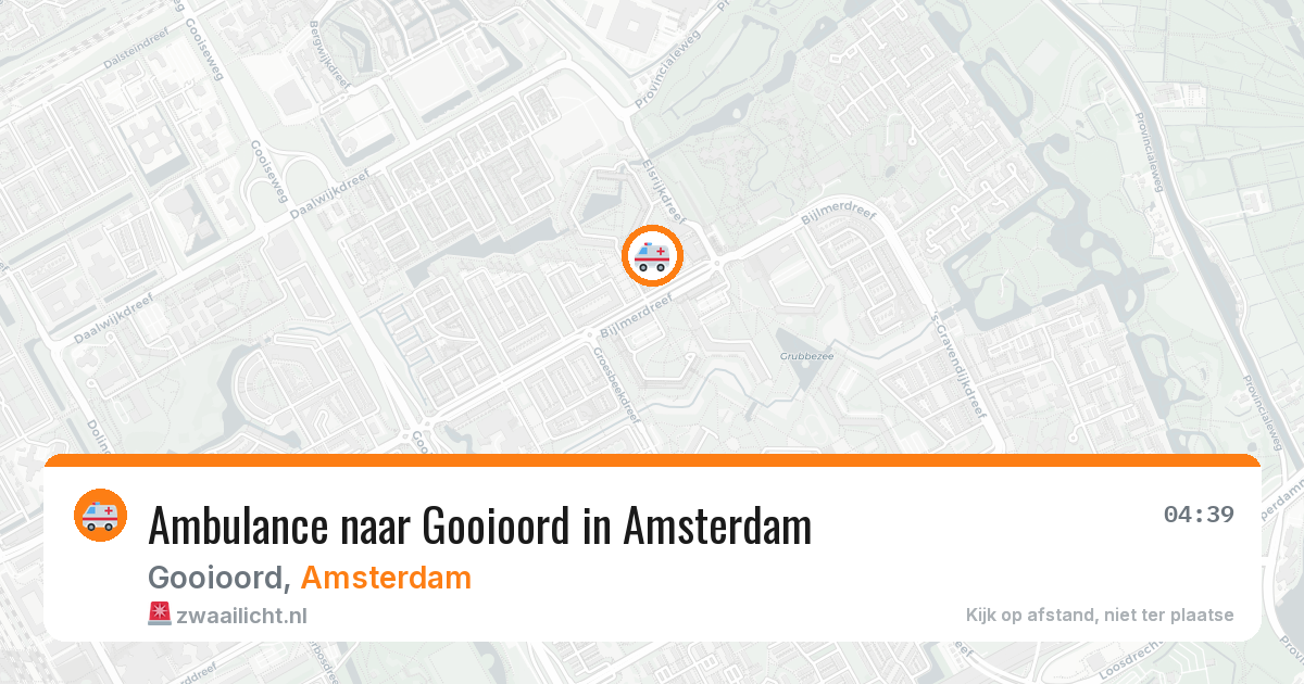 Ambulance naar Gooioord in Amsterdam — 12 aug 2026