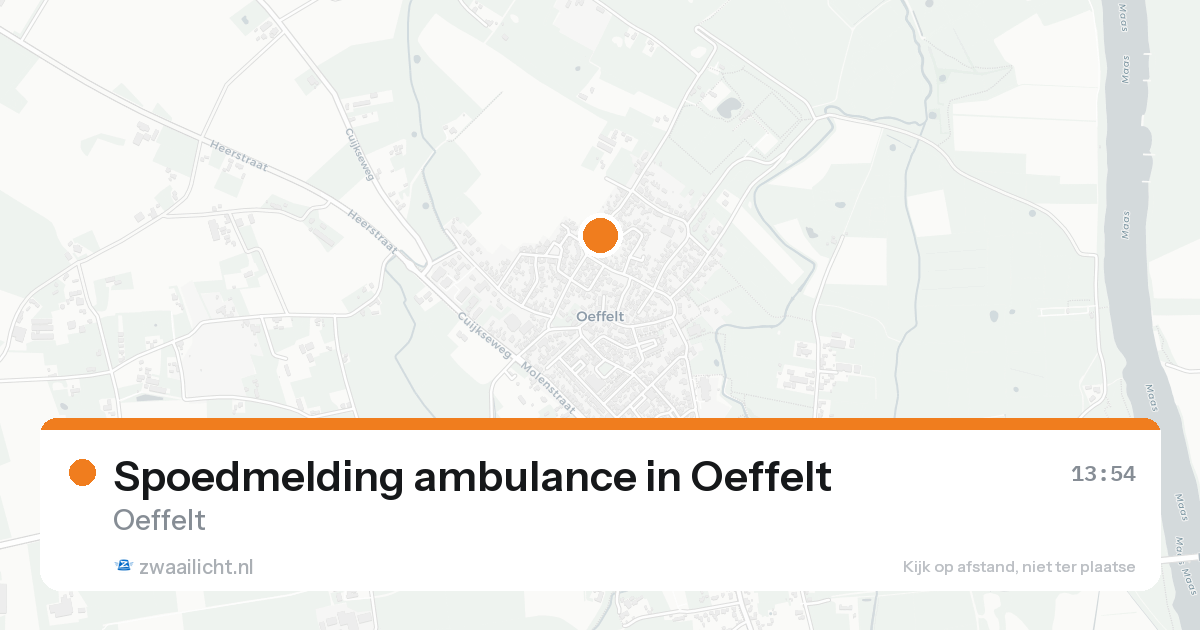 Spoedmelding ambulance in Oeffelt — 30 jan 2026