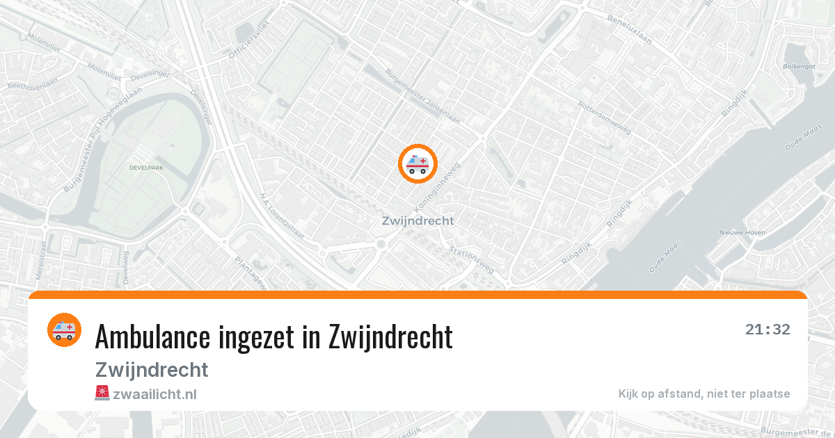 Ambulance ingezet in Zwijndrecht — 2 aug 2026