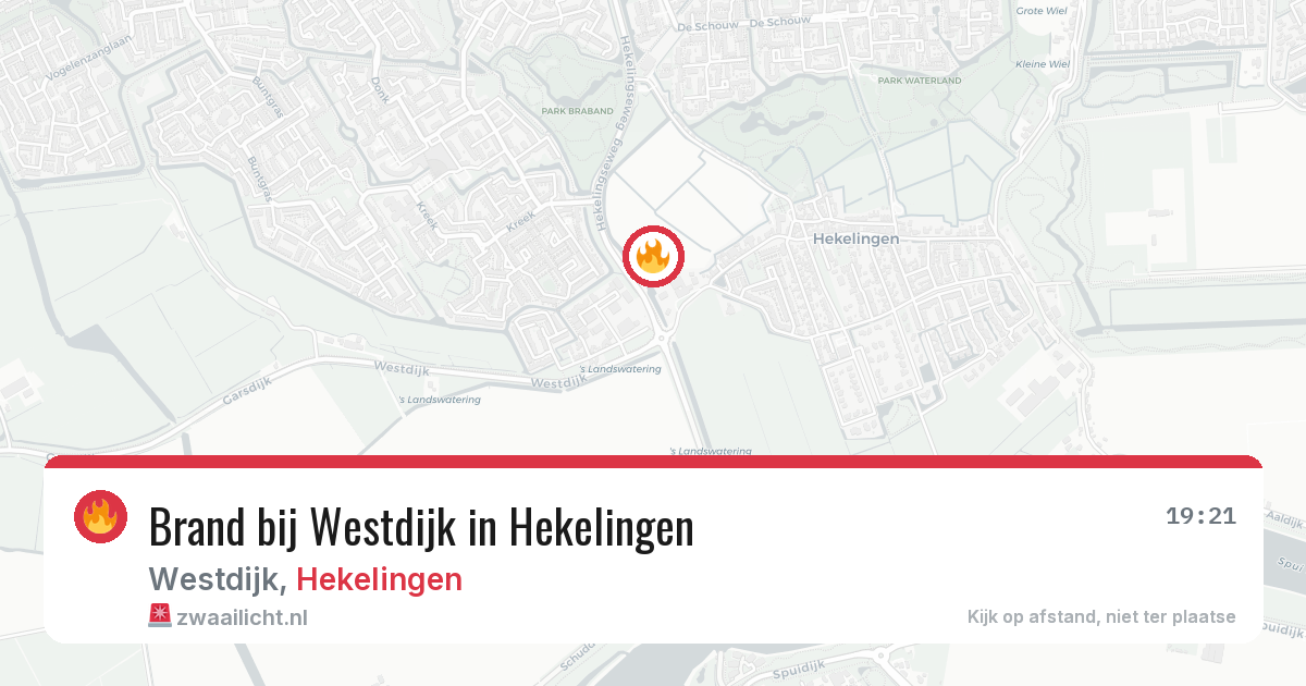 Brand bij Westdijk in Hekelingen — 11 apr 2026