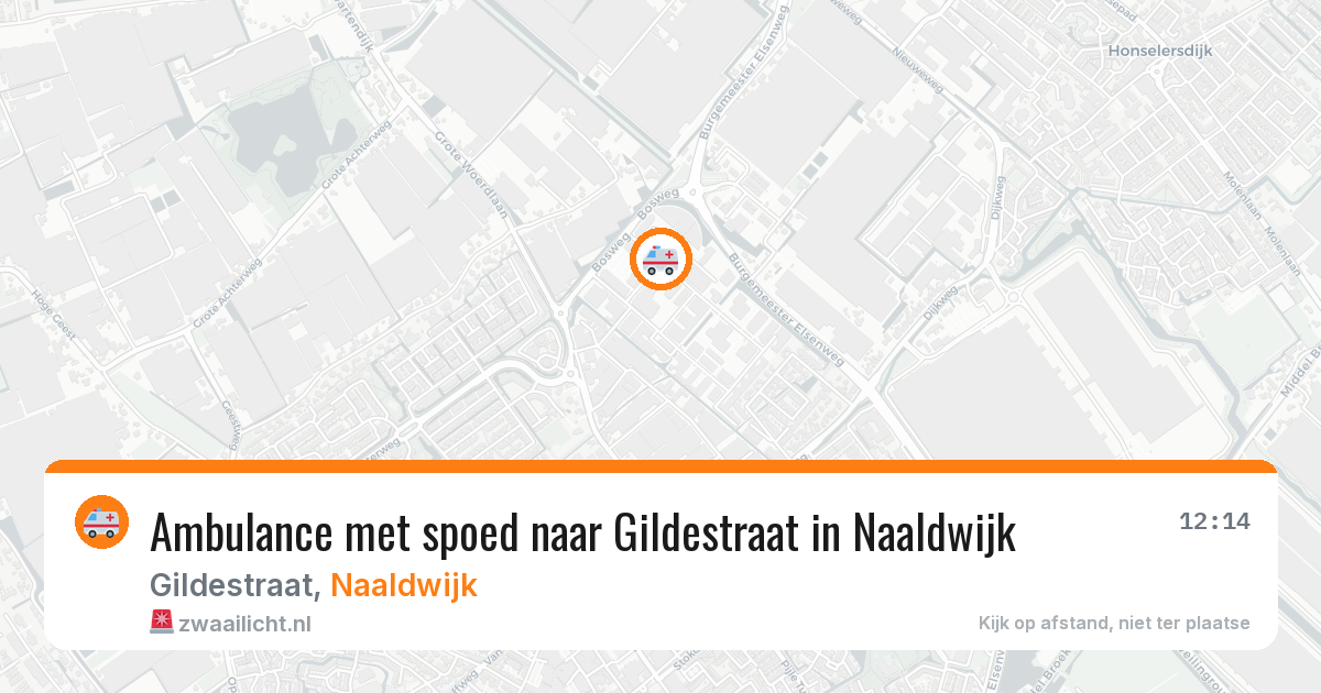 Ambulance met spoed naar Gildestraat in Naaldwijk — 5 mrt 2026