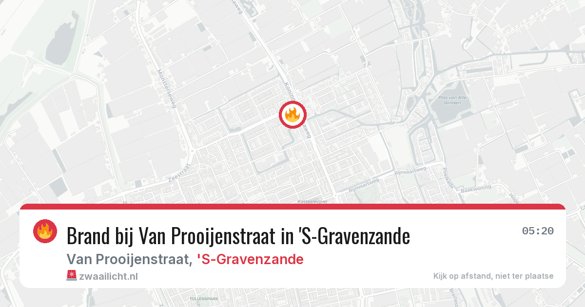 Brand bij Van Prooijenstraat in 'S-Gravenzande — 28 mei 2026