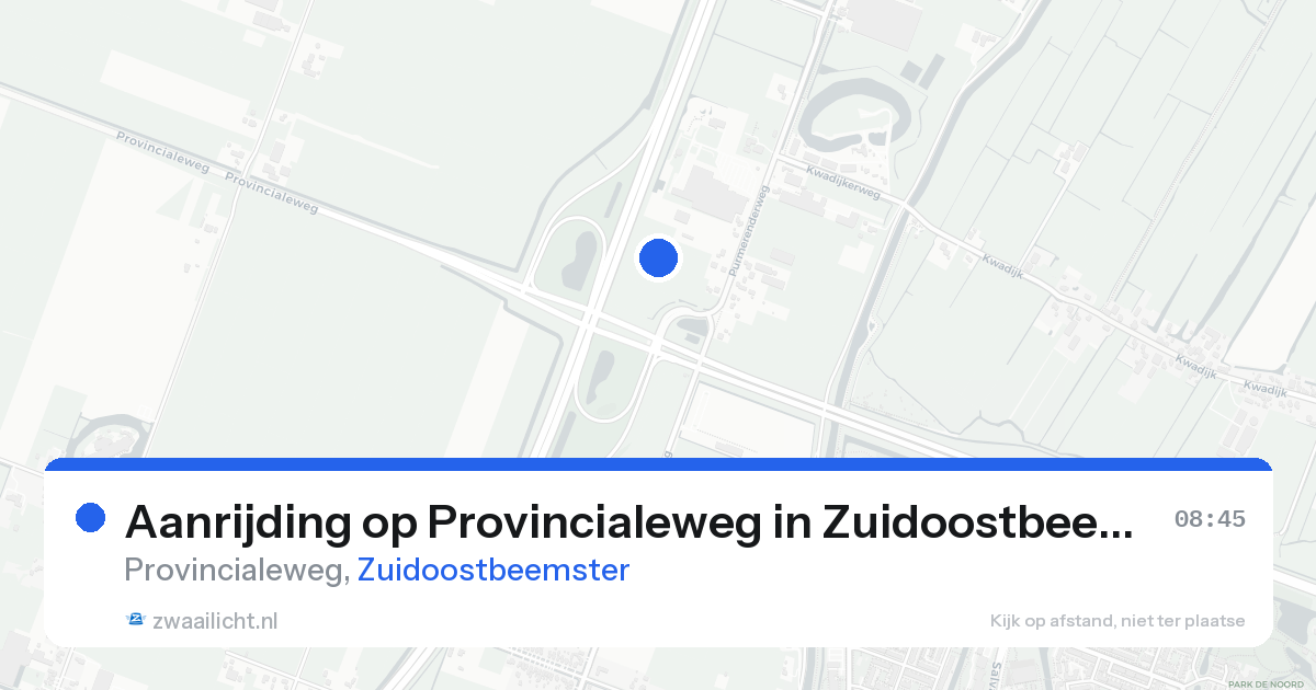 Aanrijding op Provincialeweg in Zuidoostbeemster — 19 aug 2026