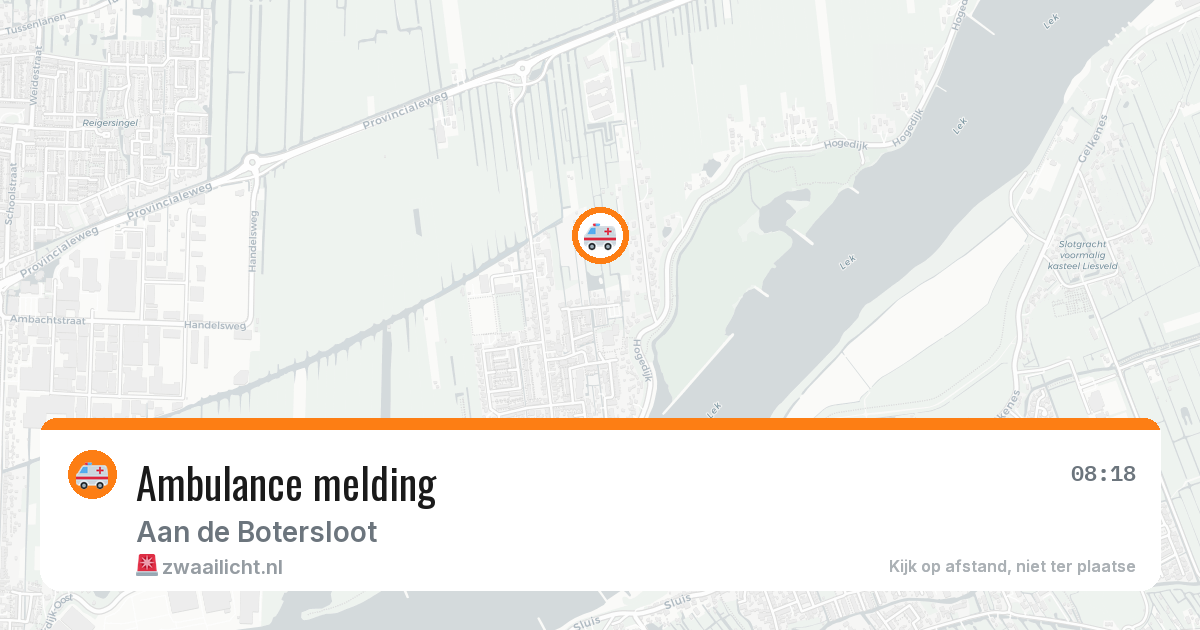Ambulance melding — 9 jul 2026