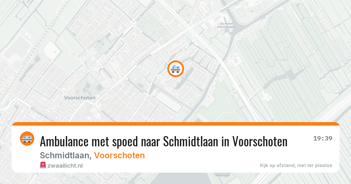 Ambulance met spoed naar Schmidtlaan in Voorschoten — 7 jul 2026