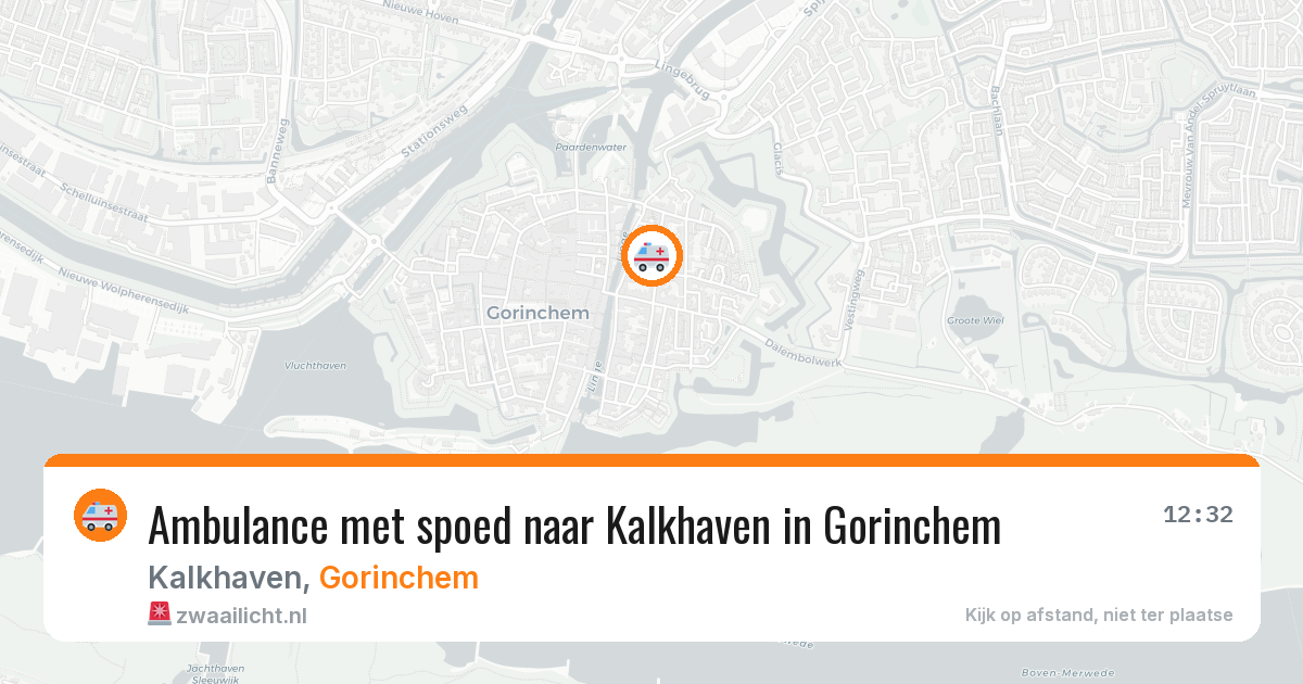 Ambulance met spoed naar Kalkhaven in Gorinchem — 10 apr 2026