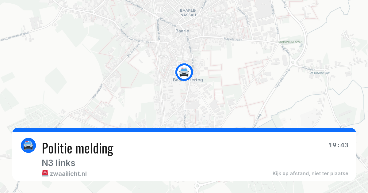 Politie melding — 7 jul 2026