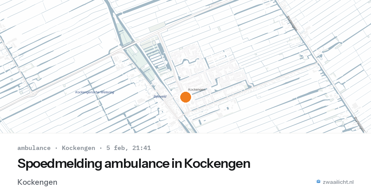 Spoedmelding ambulance in Kockengen — 5 feb 2026