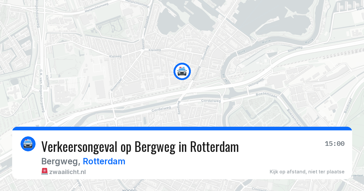 Verkeersongeval op Bergweg in Rotterdam — 7 jun 2026