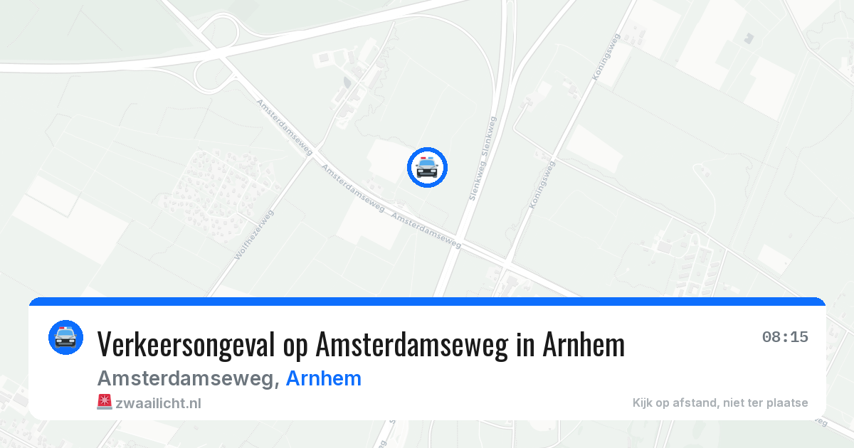 Verkeersongeval op Amsterdamseweg in Arnhem — 4 apr 2026