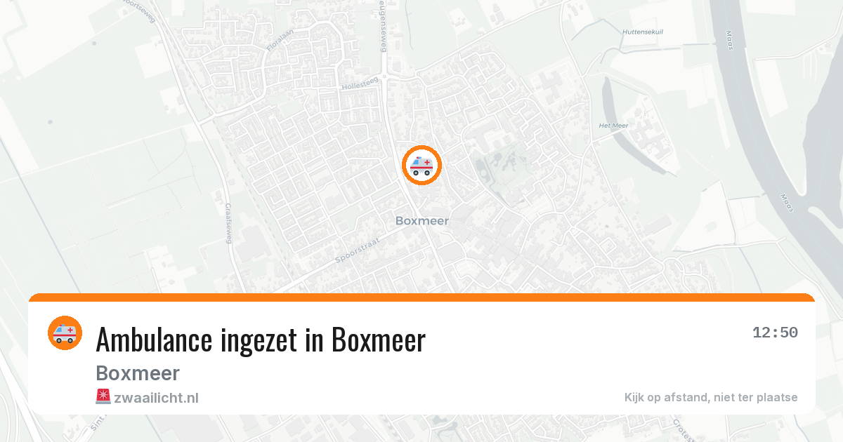 Ambulance ingezet in Boxmeer — 13 mei 2026