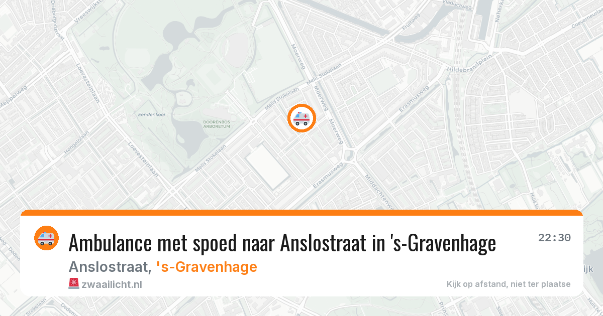 Ambulance met spoed naar Anslostraat in 's-Gravenhage — 3 jul 2026