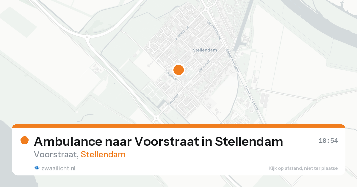 Ambulance naar Voorstraat in Stellendam — 28 mei 2026
