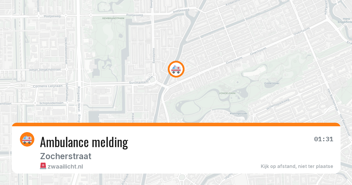 Ambulance melding — 6 jul 2026