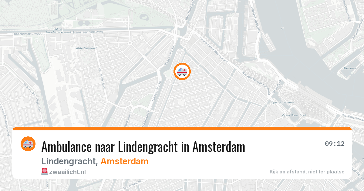 Ambulance naar Lindengracht in Amsterdam — 21 mrt 2026