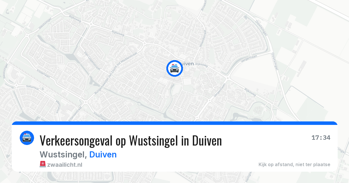 Verkeersongeval op Wustsingel in Duiven — 10 jun 2026