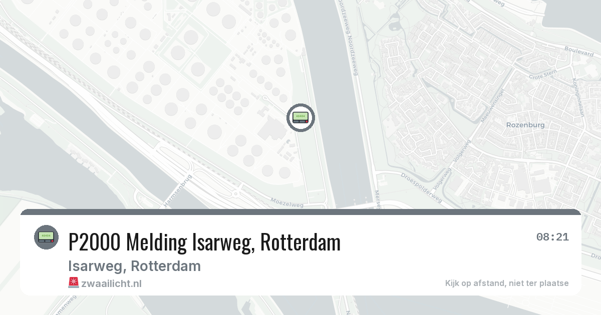 P2000 Melding Isarweg, Rotterdam — 29 jul 2026