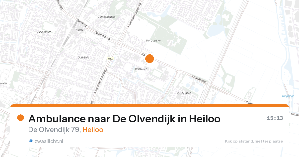 Ambulance naar De Olvendijk in Heiloo — 11 jun 2026