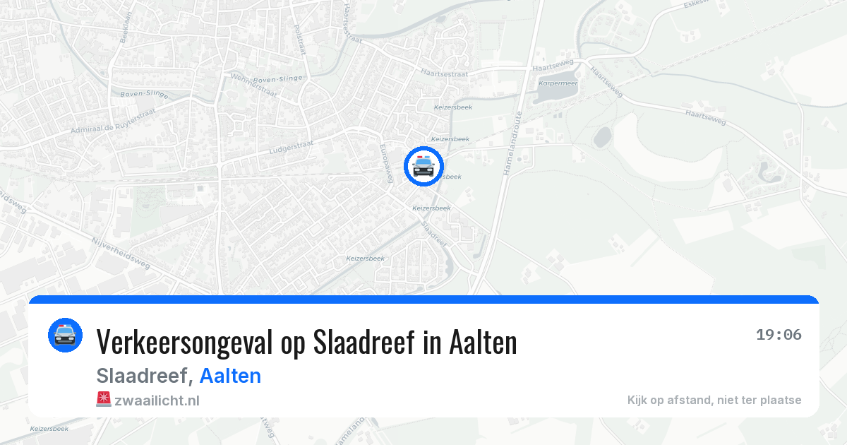 Verkeersongeval op Slaadreef in Aalten — 5 apr 2026