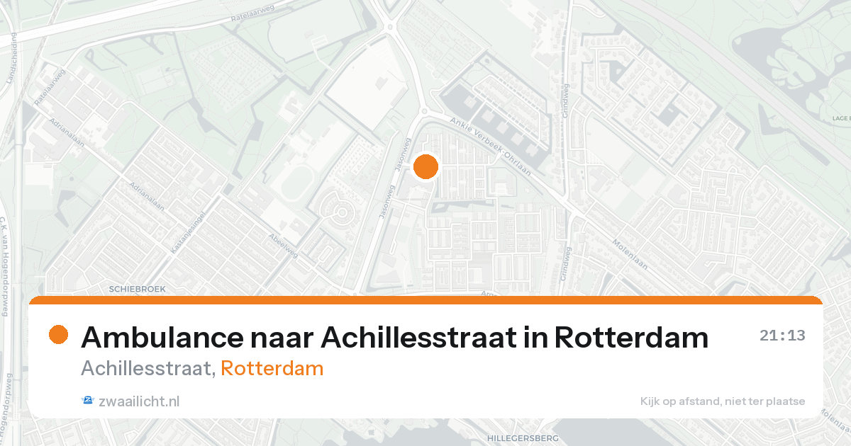 Ambulance naar Achillesstraat in Rotterdam — 15 aug 2026