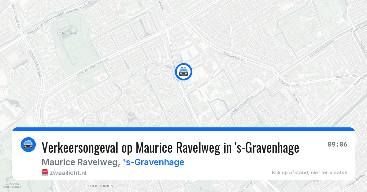 Verkeersongeval op Maurice Ravelweg in 's-Gravenhage — 17 jun 2026