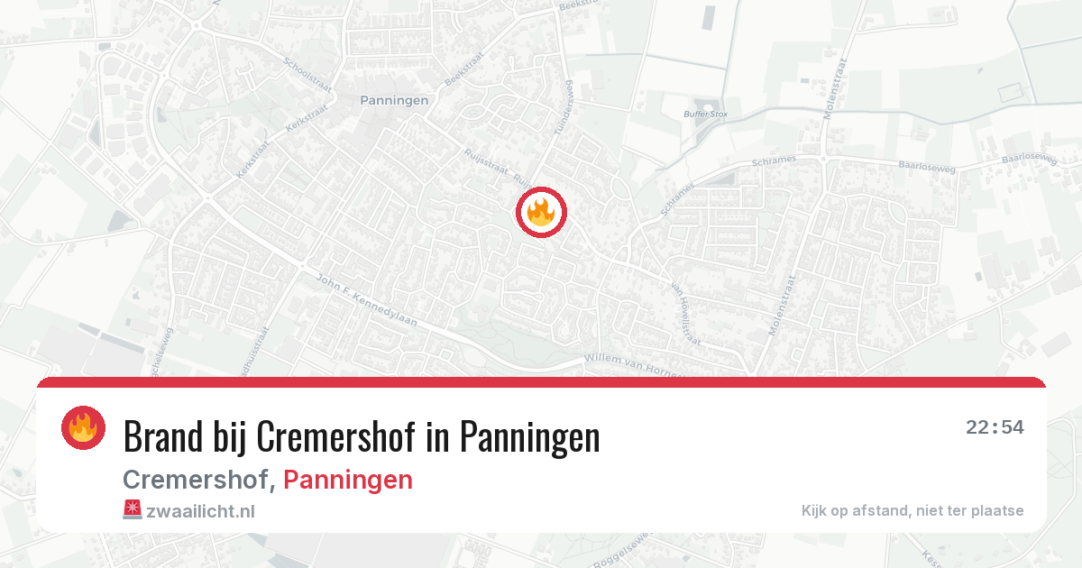 Brand bij Cremershof in Panningen — 3 jul 2026