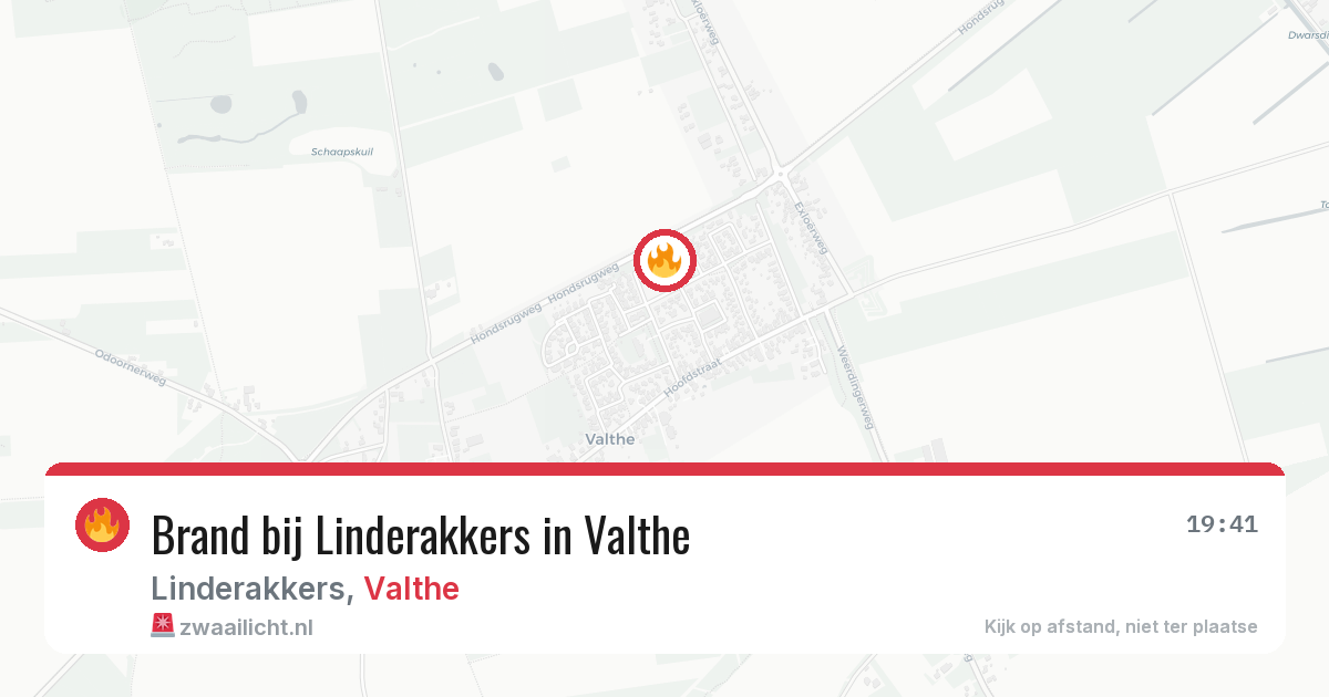 Brand bij Linderakkers in Valthe — 18 feb 2026