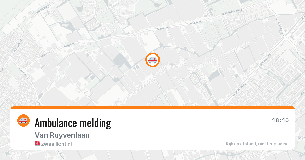 Ambulance melding — 24 mei 2026