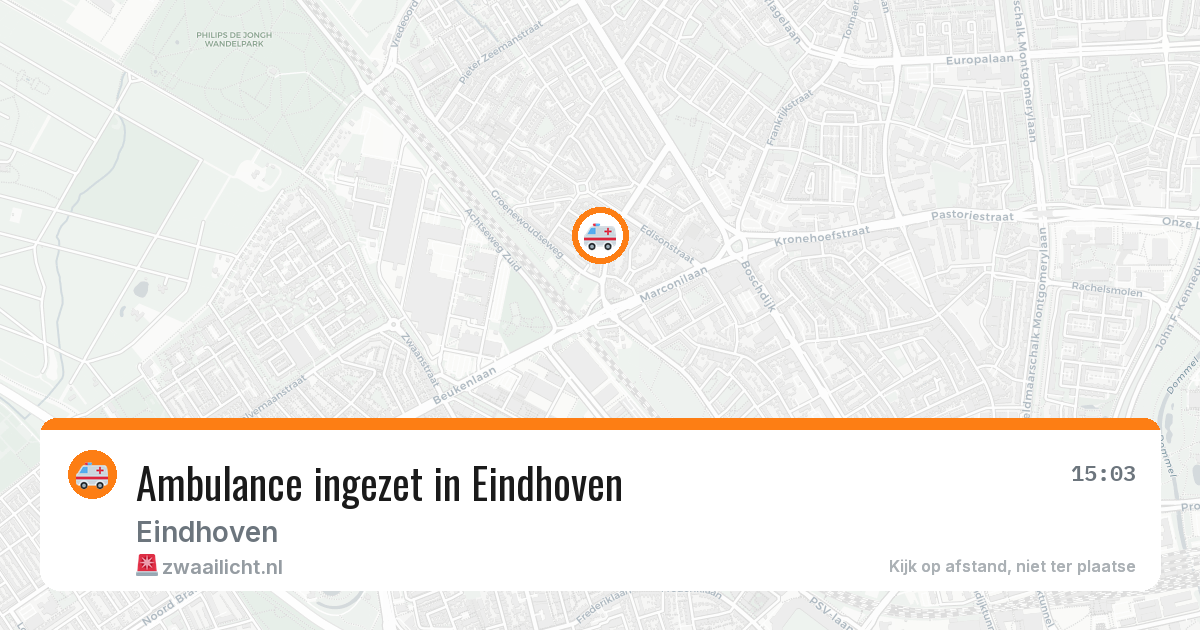 Ambulance ingezet in Eindhoven — 10 aug 2026