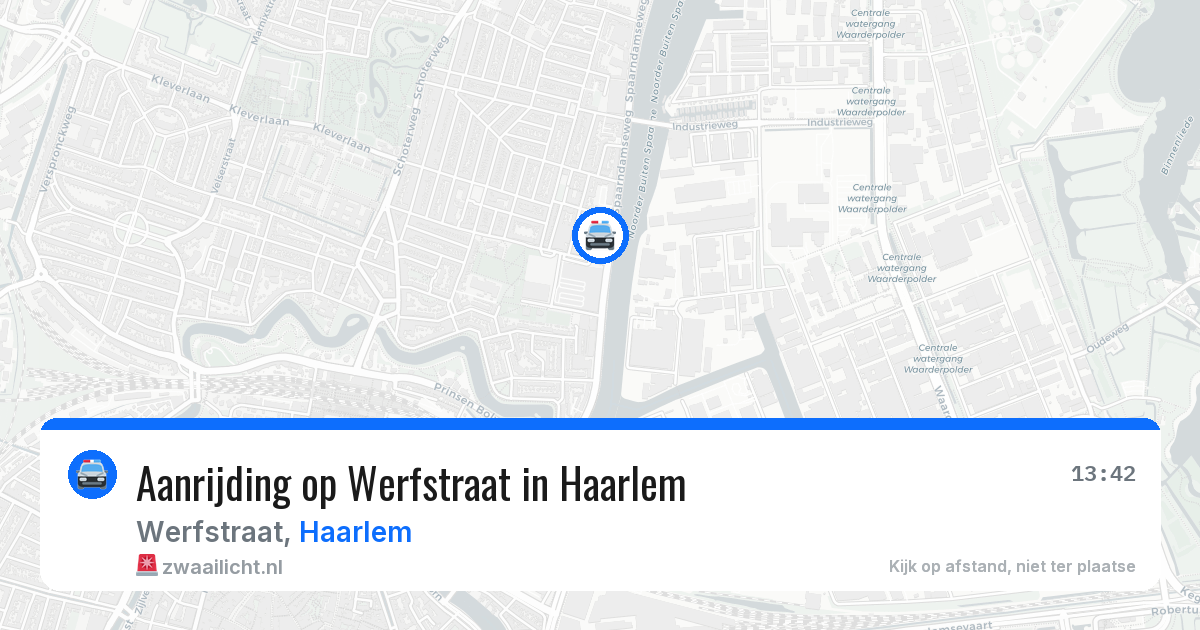 Aanrijding op Werfstraat in Haarlem — 10 mei 2026