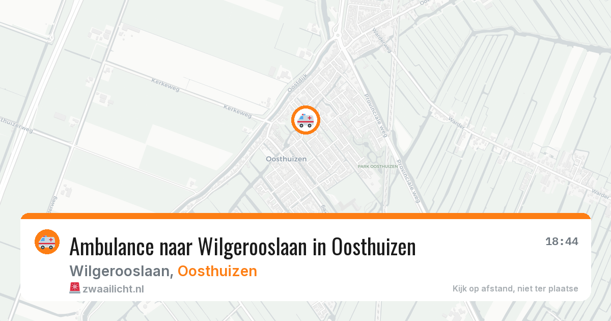 Ambulance naar Wilgerooslaan in Oosthuizen — 11 mei 2026