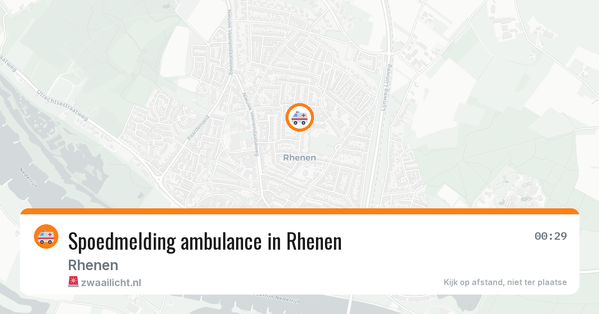 Spoedmelding ambulance in Rhenen — 16 jan 2026