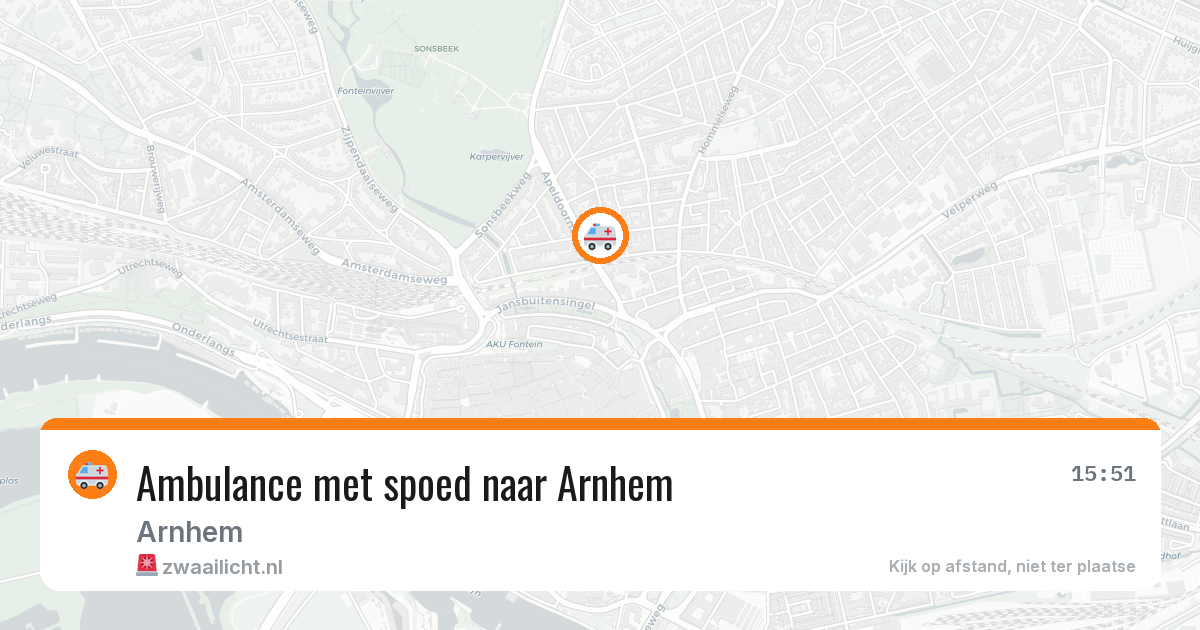Ambulance met spoed naar Arnhem — 28 feb 2026 | 🚨 Zwaailicht.nl