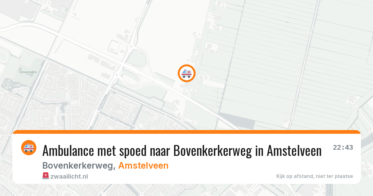Ambulance met spoed naar Bovenkerkerweg in Amstelveen — 1 apr 2026
