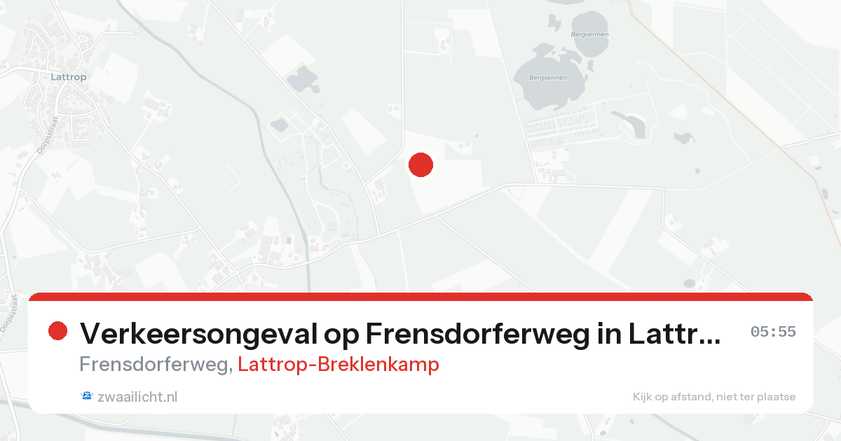 Verkeersongeval op Frensdorferweg in Lattrop-Breklenkamp — 17 aug 2026