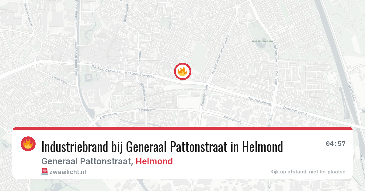 Industriebrand bij Generaal Pattonstraat in Helmond — 6 mrt 2026