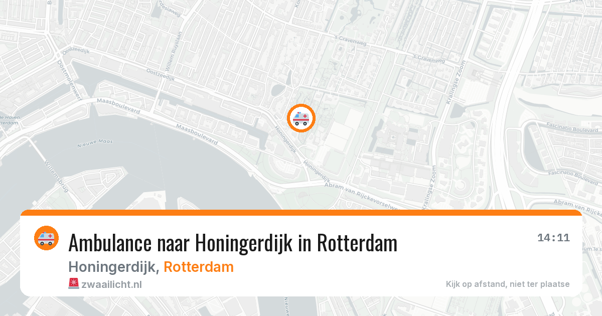 Ambulance naar Honingerdijk in Rotterdam — 12 jun 2026