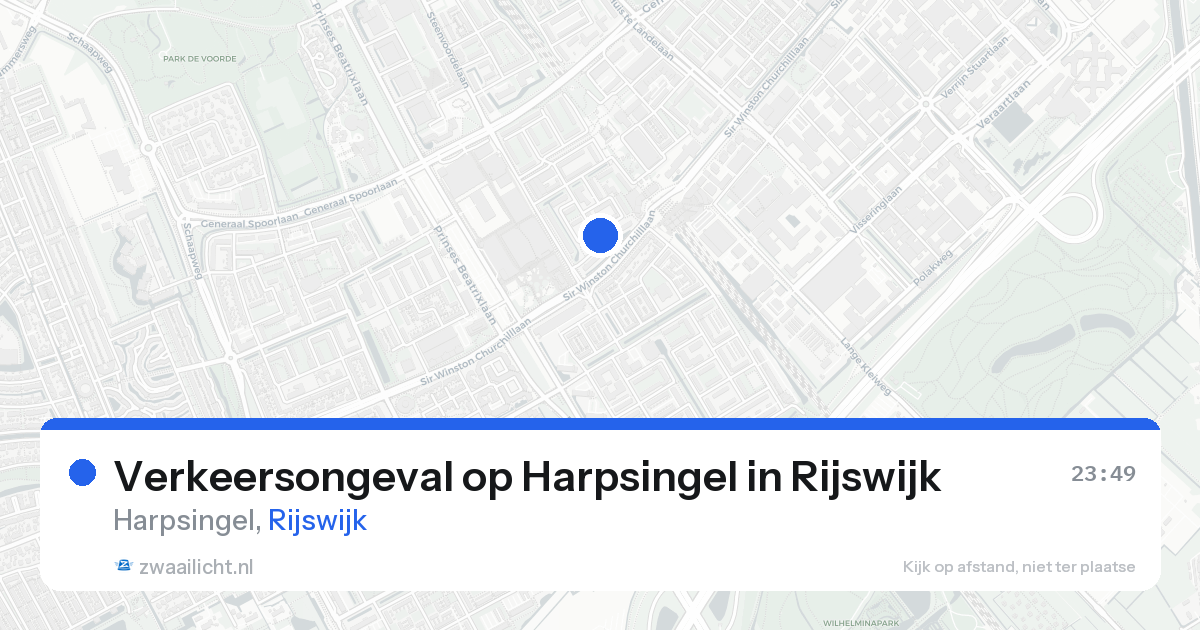 Verkeersongeval op Harpsingel in Rijswijk — 15 aug 2026