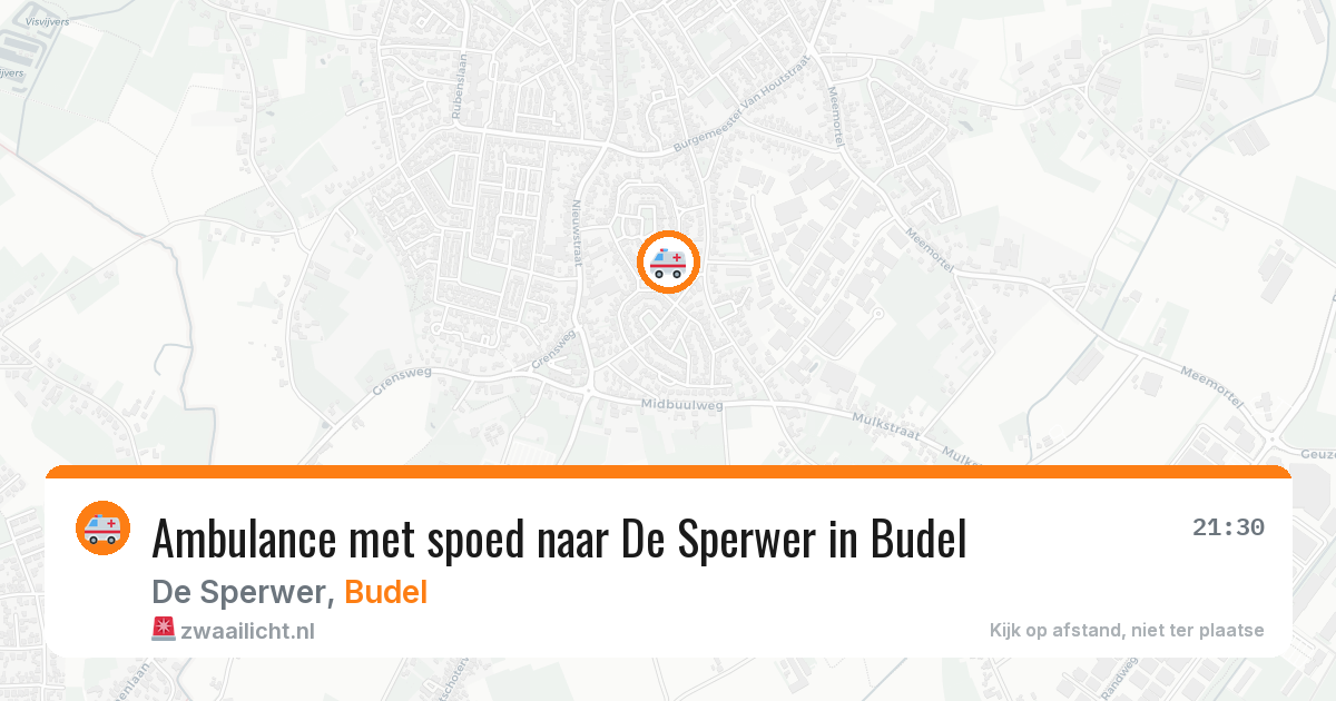Ambulance met spoed naar De Sperwer in Budel — 15 jun 2026