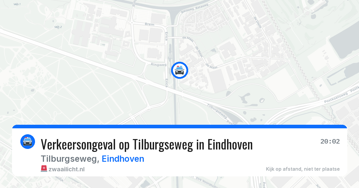 Verkeersongeval op Tilburgseweg in Eindhoven — 15 jul 2026