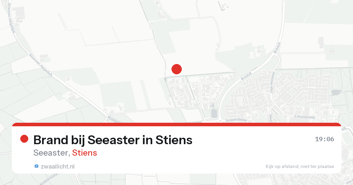 Brand bij Seeaster in Stiens — 14 aug 2026