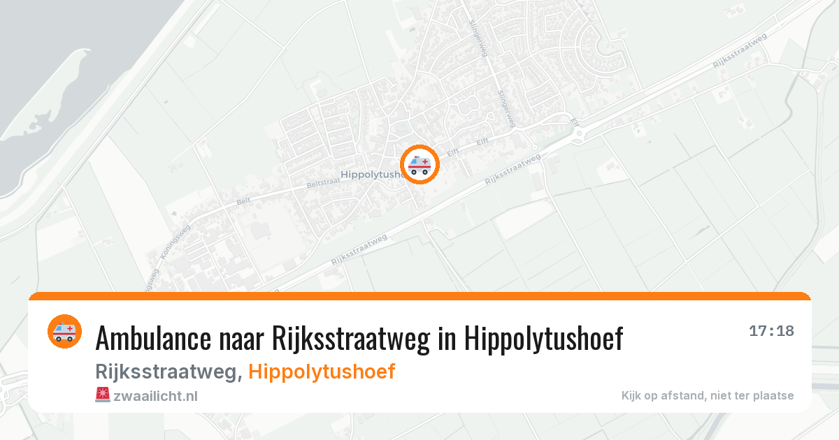 Ambulance naar Rijksstraatweg in Hippolytushoef — 10 jun 2026