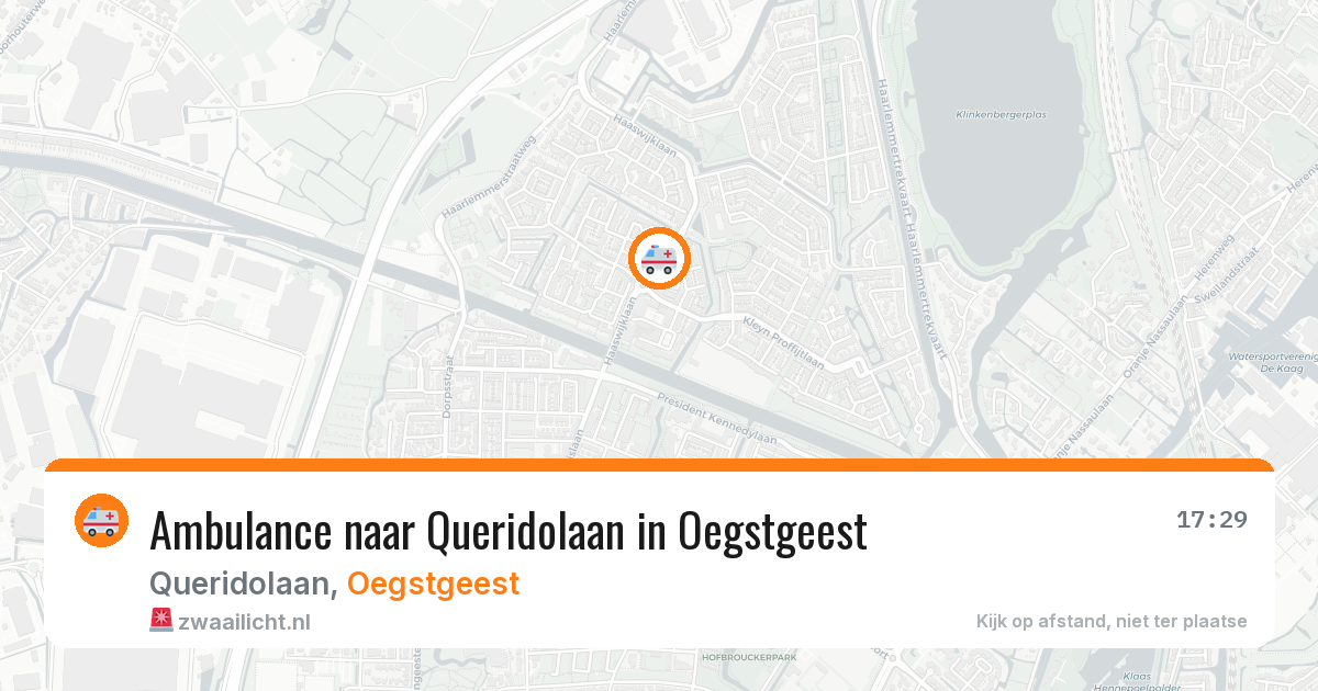 Ambulance naar Queridolaan in Oegstgeest — 31 mei 2026