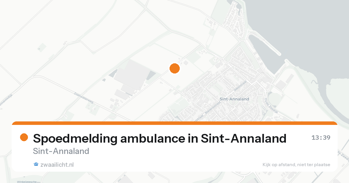 Spoedmelding ambulance in Sint-Annaland — 17 aug 2026
