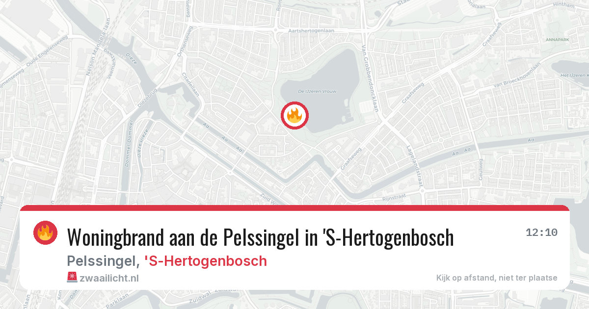 Woningbrand aan de Pelssingel in 'S-Hertogenbosch — 16 jun 2026