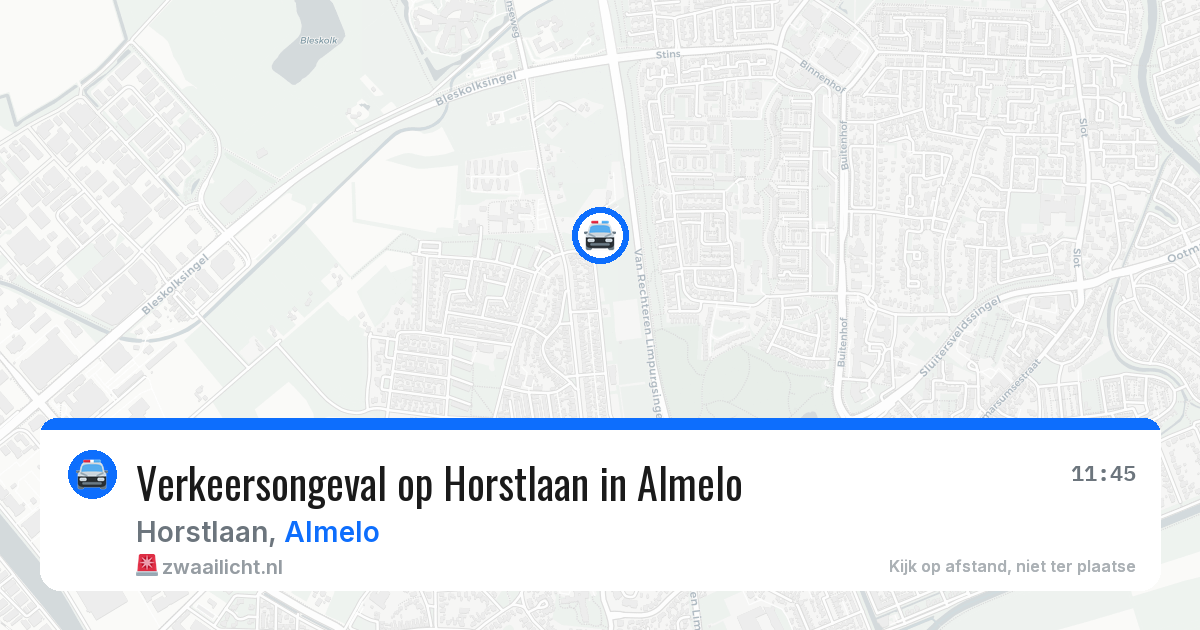 Verkeersongeval op Horstlaan in Almelo — 2 jul 2026