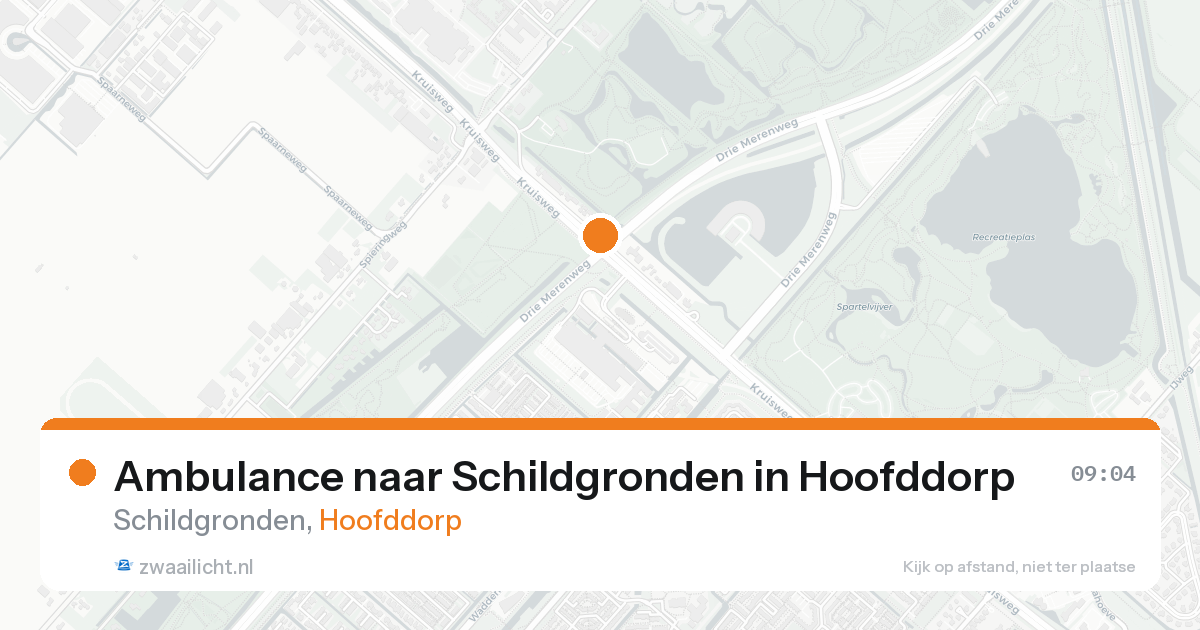 Ambulance naar Schildgronden in Hoofddorp — 31 jan 2026
