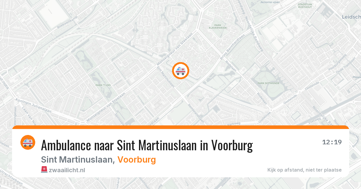 Ambulance naar Sint Martinuslaan in Voorburg — 21 mrt 2026