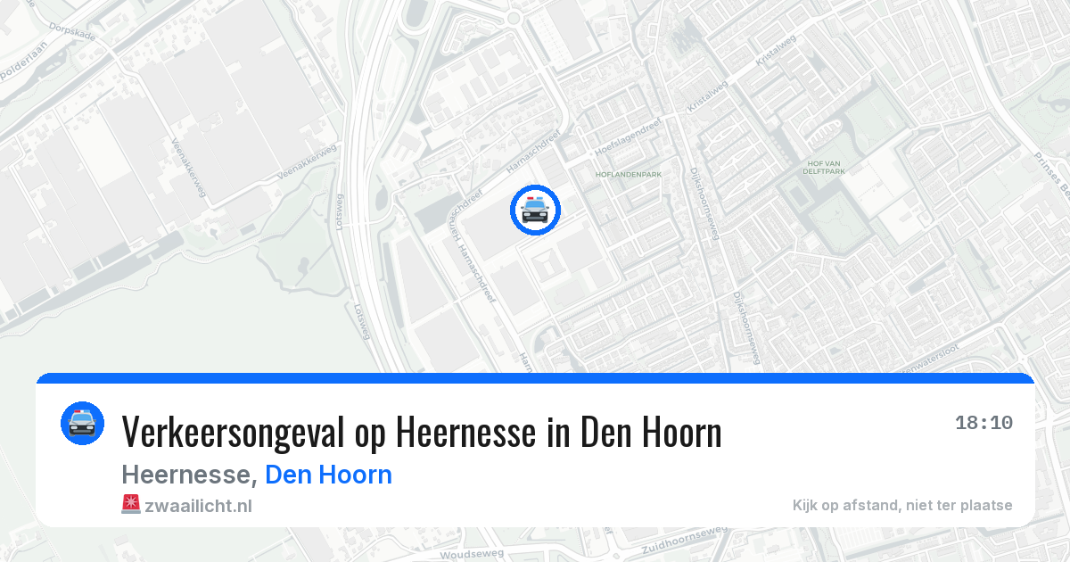 Verkeersongeval op Heernesse in Den Hoorn — 24 mrt 2026