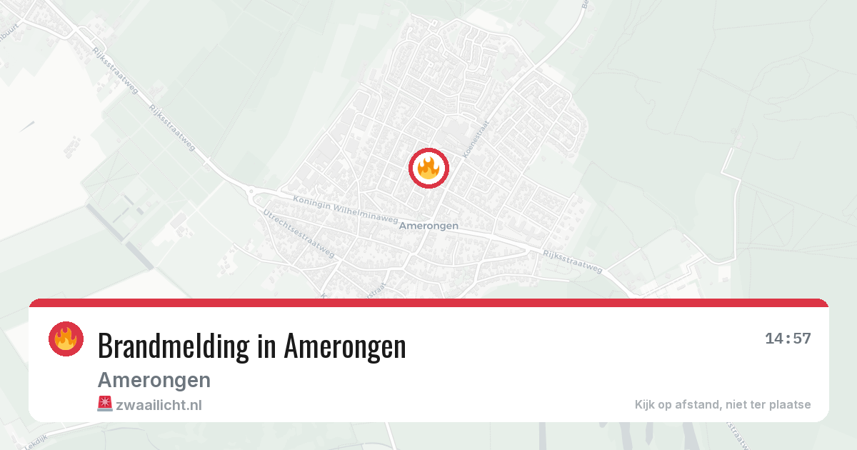 Brandmelding in Amerongen — 25 feb 2026